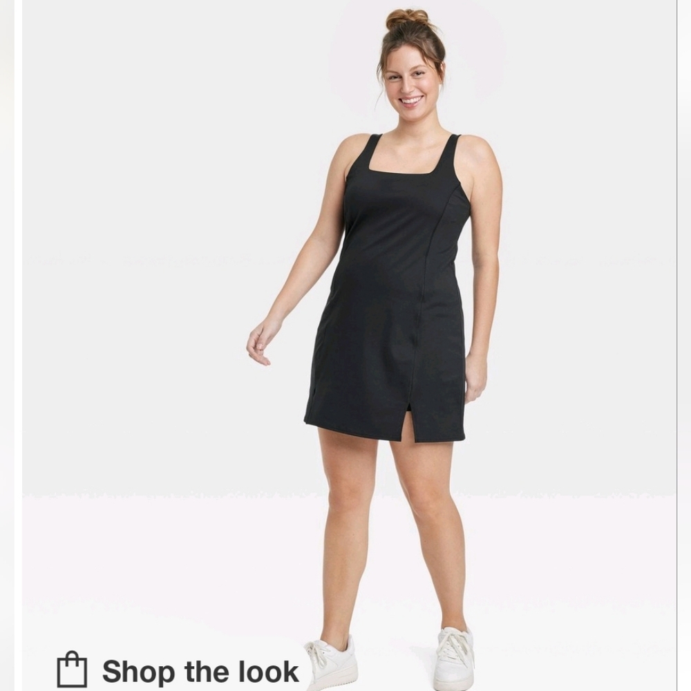 Women's Knit Slit Active Dress - All In Motion' Black L
